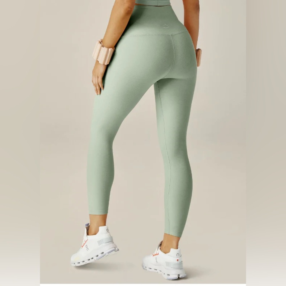 Beyond Yoga Spacedye High Waisted Midi Leggings Minty Slate Heather Size S NWT